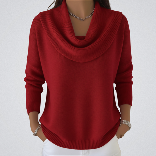 Carolia | Stylish Cowl Collar Sweater