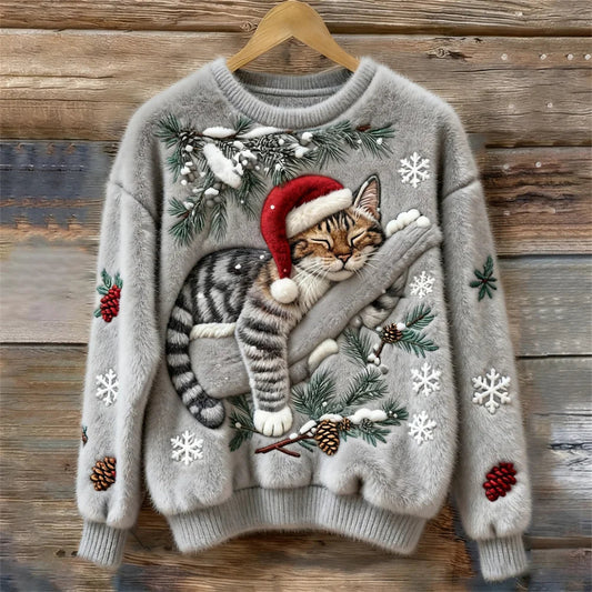 Eleanor | Christmas Cat Sweater