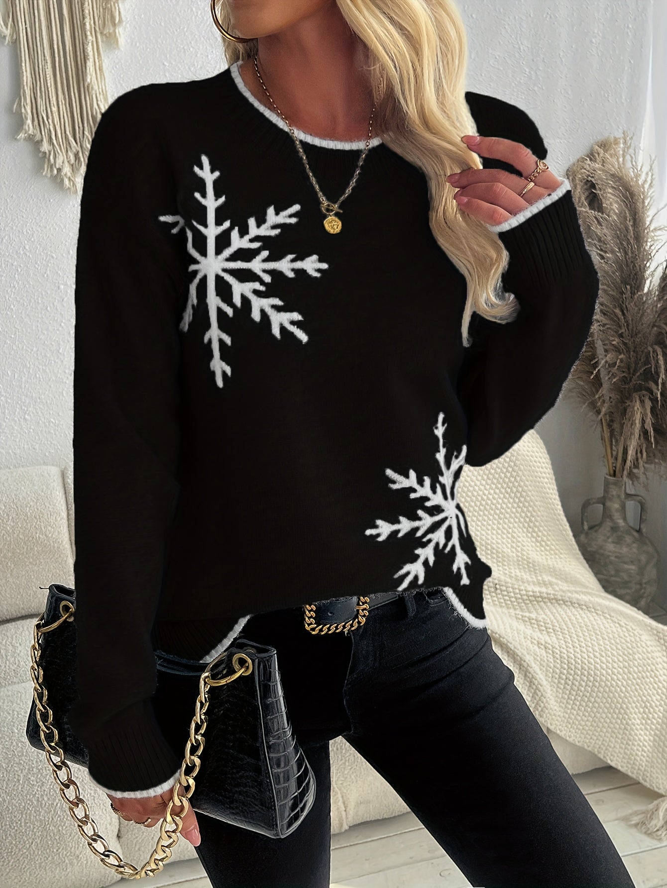 Hailey | Snowflake Sweater