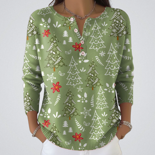 Caroline | Christmas Sweater With Buttons