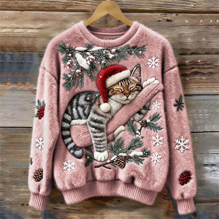 Eleanor | Christmas Cat Sweater