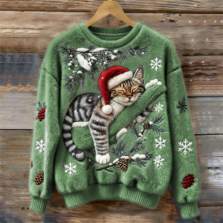 Eleanor | Christmas Cat Sweater